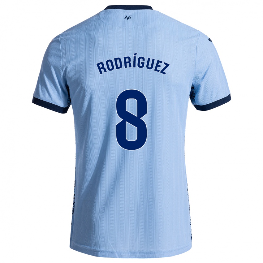 Kinderen Unai Rodríguez #8 Hemelsblauw Uitshirt Uittenue 2024/25 T-Shirt België