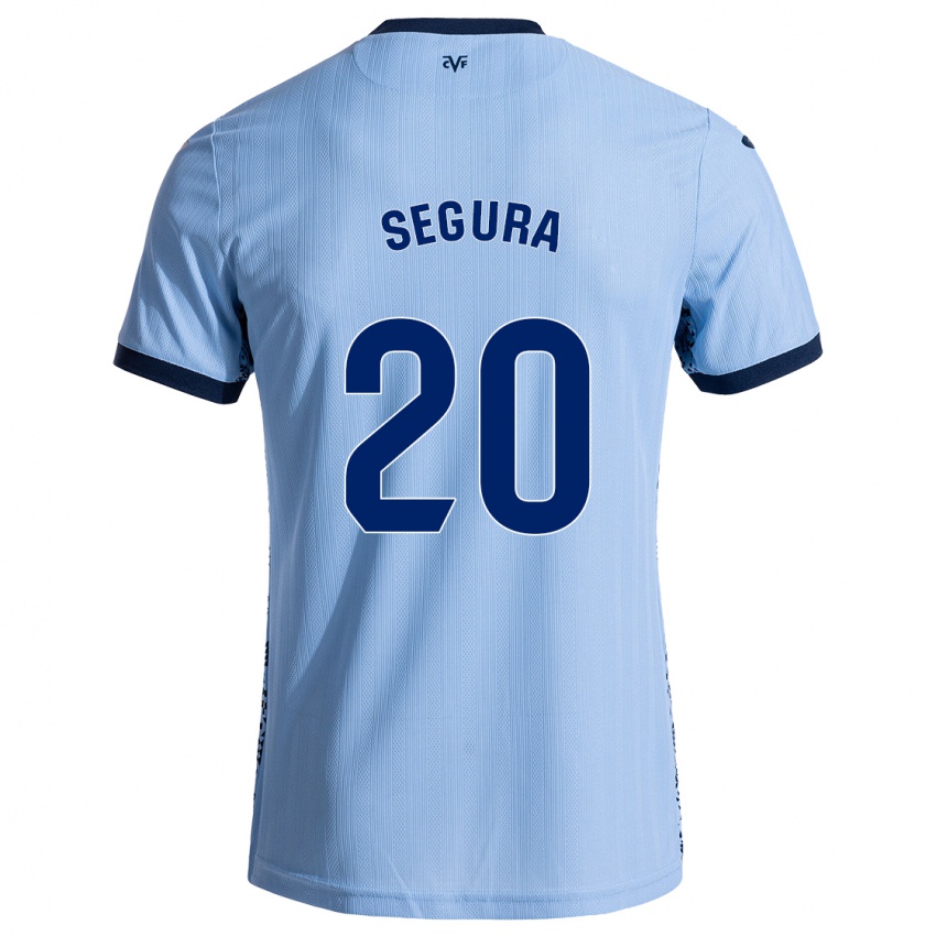 Kinder Carlos Segura #20 Himmelblau Auswärtstrikot Trikot 2024/25 T-Shirt Belgien