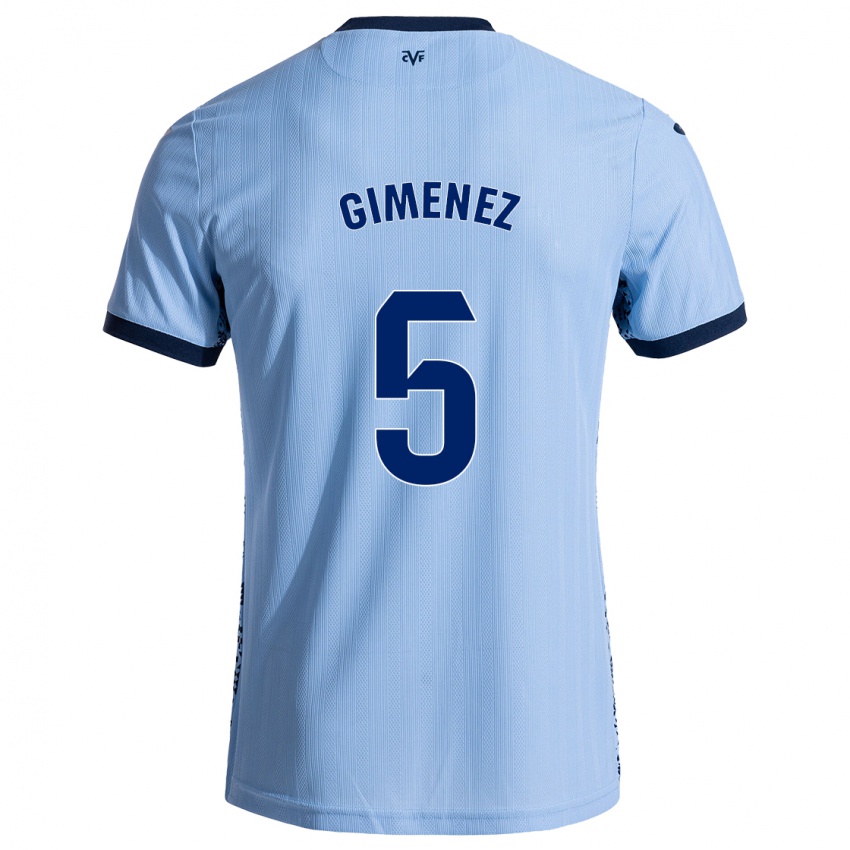 Kinderen Yenifer Giménez #5 Hemelsblauw Uitshirt Uittenue 2024/25 T-Shirt België