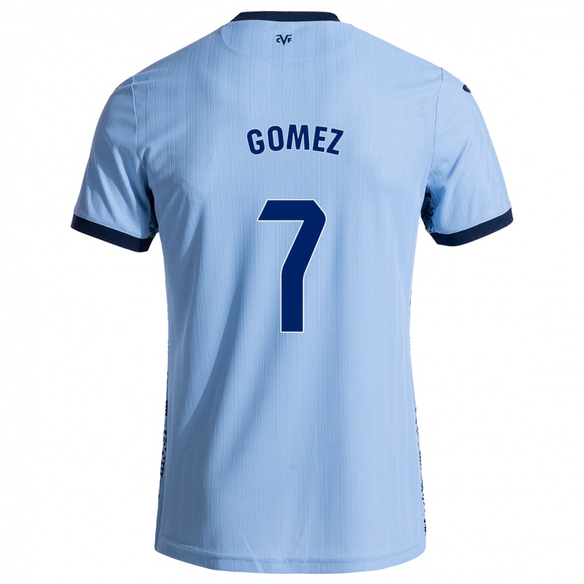 Kinder Lucía Gómez #7 Himmelblau Auswärtstrikot Trikot 2024/25 T-Shirt Belgien