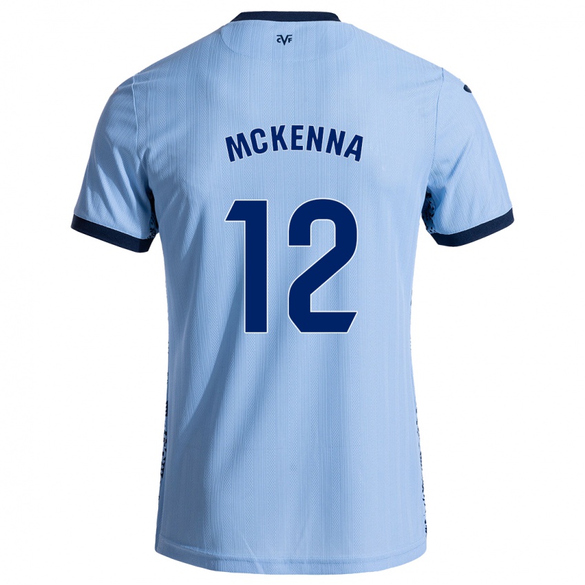 Kinder Kayla Mckenna #12 Himmelblau Auswärtstrikot Trikot 2024/25 T-Shirt Belgien