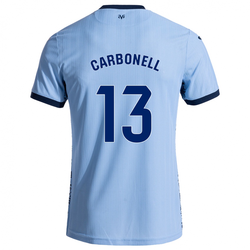 Kinder Carmen Carbonell #13 Himmelblau Auswärtstrikot Trikot 2024/25 T-Shirt Belgien