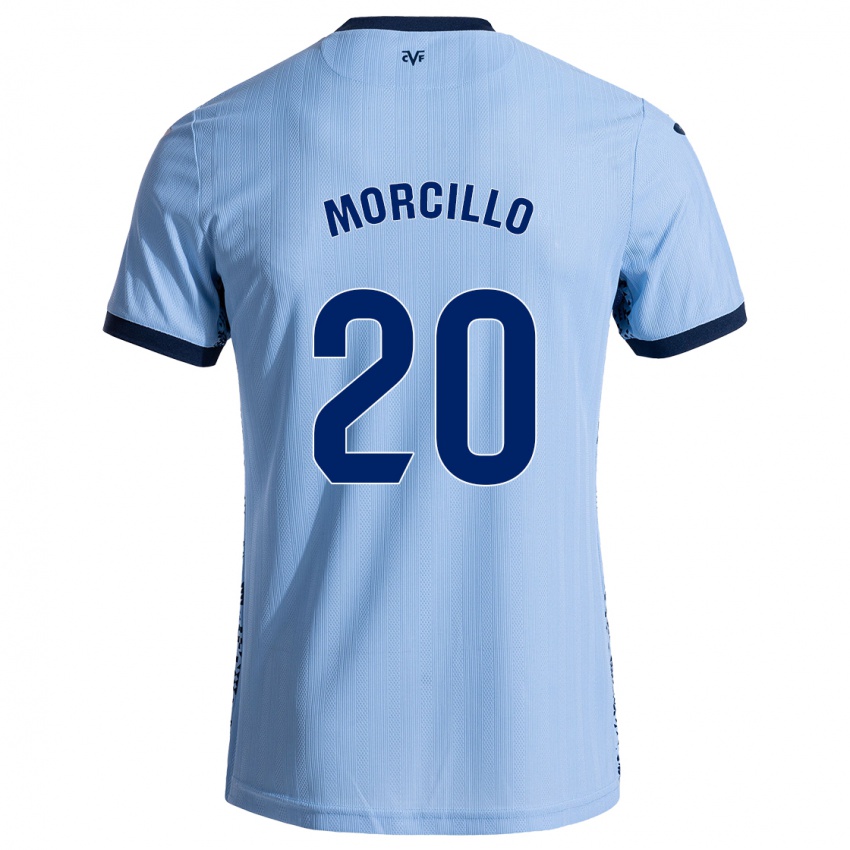 Kinder Raquel Morcillo #20 Himmelblau Auswärtstrikot Trikot 2024/25 T-Shirt Belgien