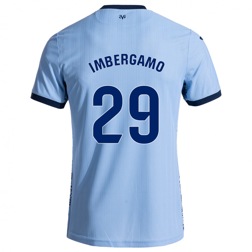 Kinder Mar Imbergamo #29 Himmelblau Auswärtstrikot Trikot 2024/25 T-Shirt Belgien