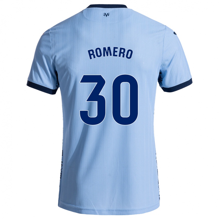 Kinder Lucía Romero #30 Himmelblau Auswärtstrikot Trikot 2024/25 T-Shirt Belgien