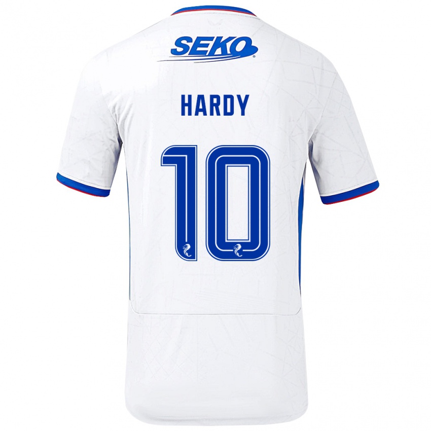 Enfant Maillot Rio Hardy #10 Blanc Bleu Tenues Extérieur 2024/25 T-Shirt Belgique