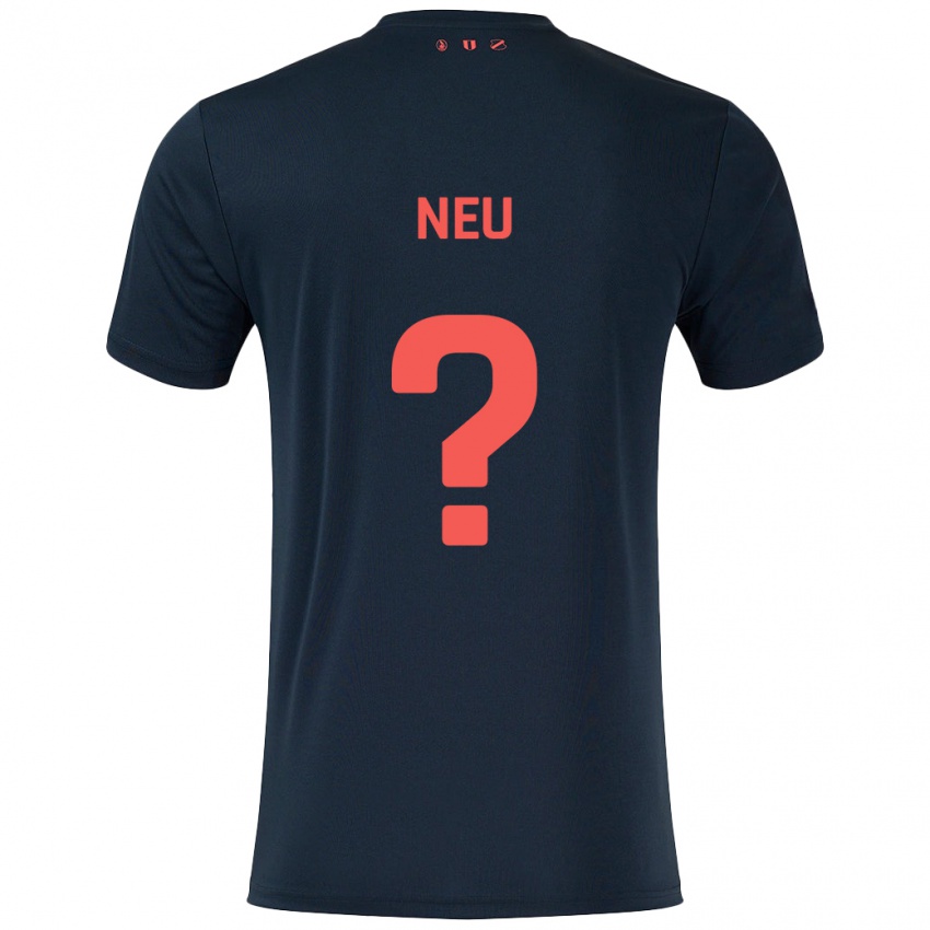 Kinderen Luca Neu #0 Zwart Rood Uitshirt Uittenue 2024/25 T-Shirt België