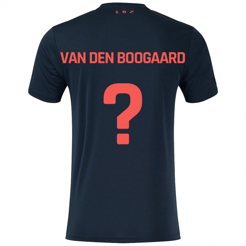 Kinderen Brian Van Den Boogaard #0 Zwart Rood Uitshirt Uittenue 2024/25 T-Shirt België