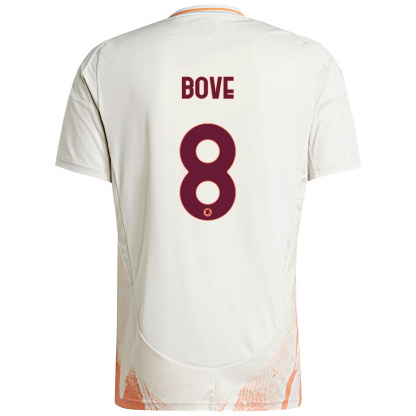 Kinderen Edoardo Bove #8 Crème Wit Oranje Uitshirt Uittenue 2024/25 T-Shirt België