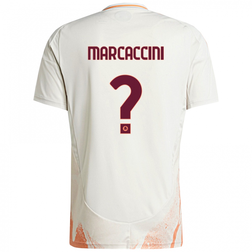 Enfant Maillot Alessio Marcaccini #0 Crème Blanc Orange Tenues Extérieur 2024/25 T-Shirt Belgique