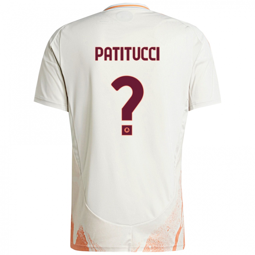 Enfant Maillot Christian Patitucci #0 Crème Blanc Orange Tenues Extérieur 2024/25 T-Shirt Belgique