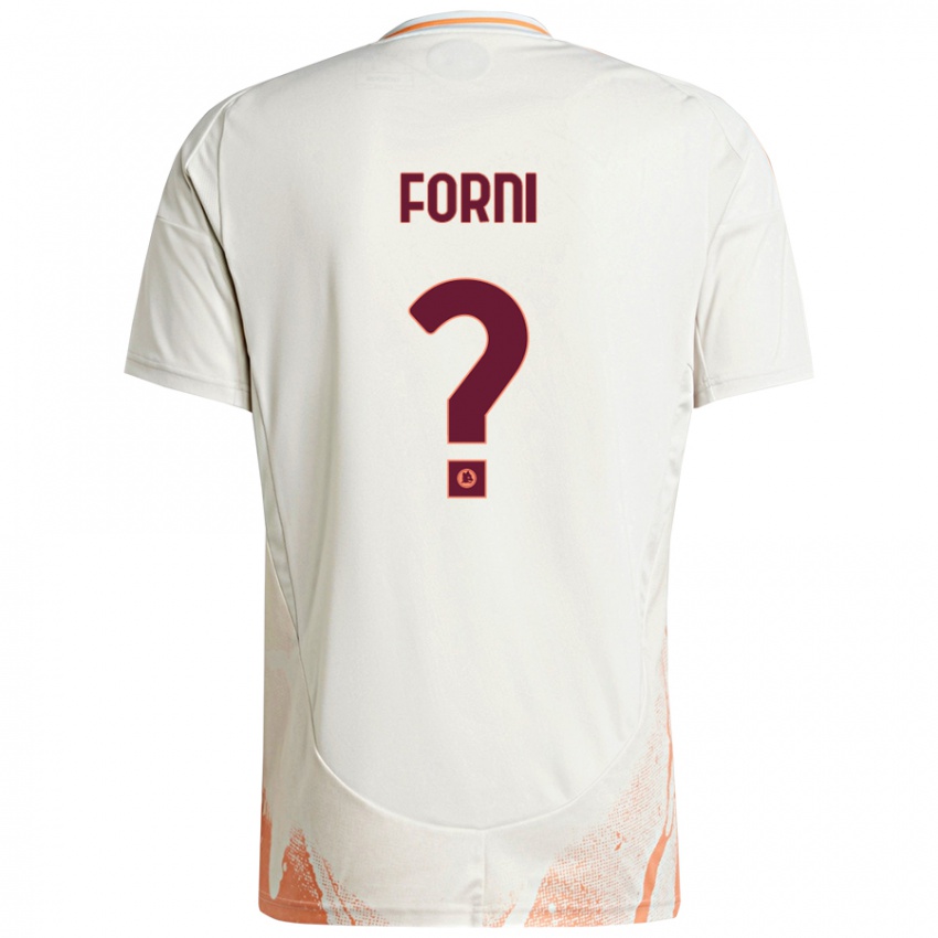 Enfant Maillot Matteo Forni #0 Crème Blanc Orange Tenues Extérieur 2024/25 T-Shirt Belgique