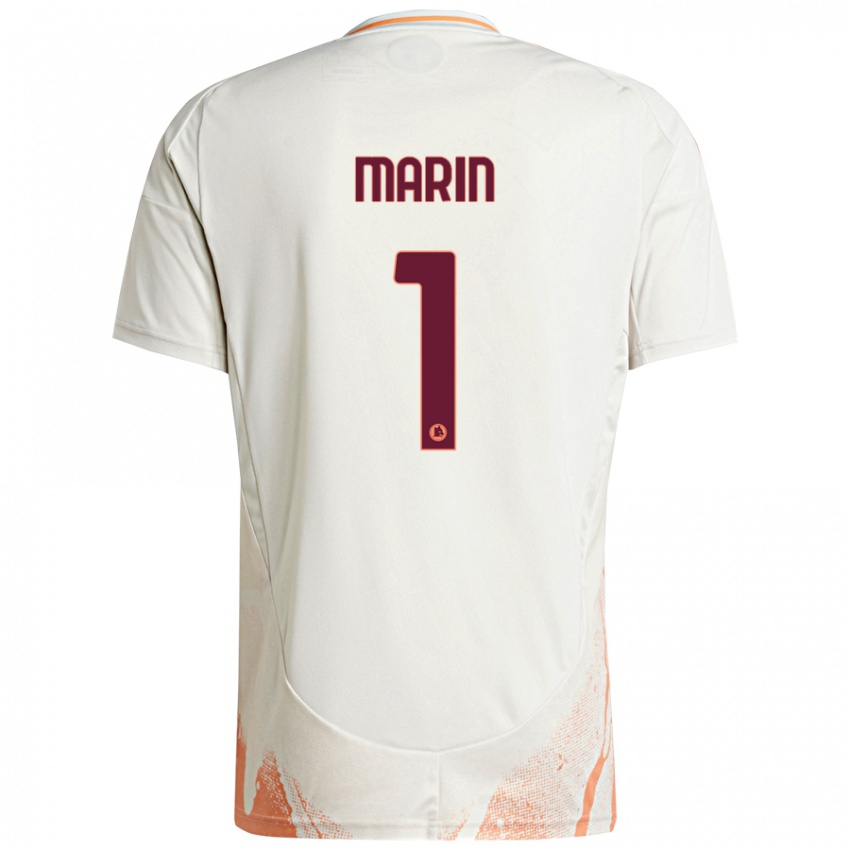 Enfant Maillot Renato Marin #1 Crème Blanc Orange Tenues Extérieur 2024/25 T-Shirt Belgique