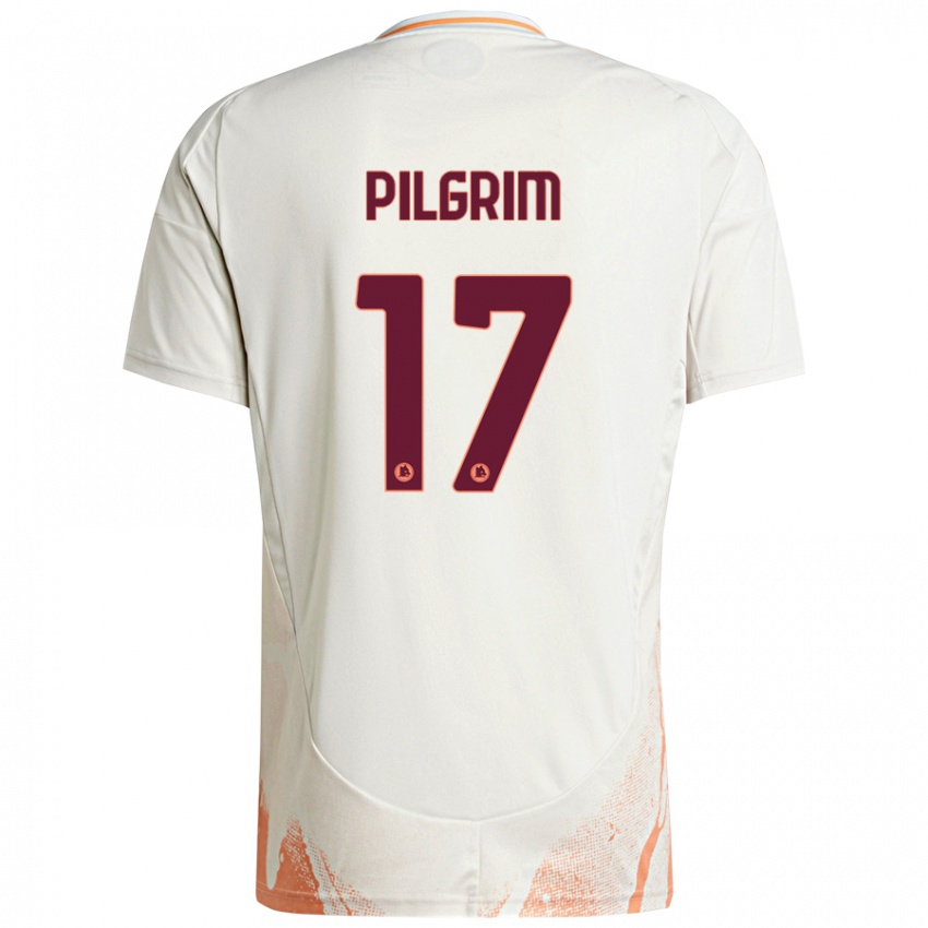 Enfant Maillot Alayah Pilgrim #17 Crème Blanc Orange Tenues Extérieur 2024/25 T-Shirt Belgique