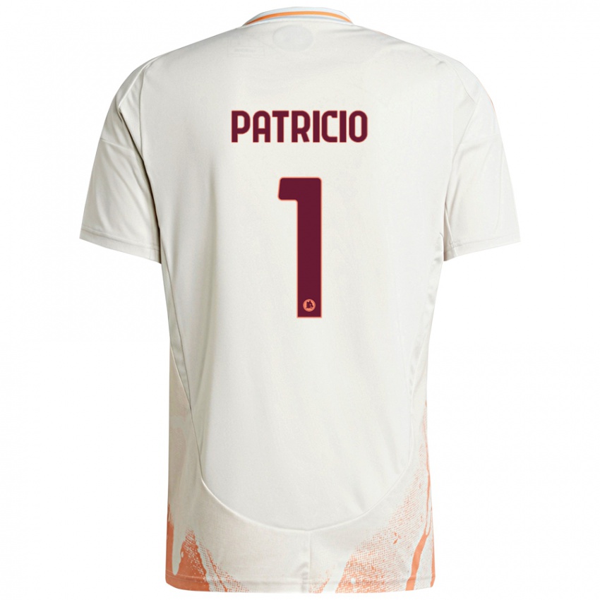 Enfant Maillot Rui Patricio #1 Crème Blanc Orange Tenues Extérieur 2024/25 T-Shirt Belgique