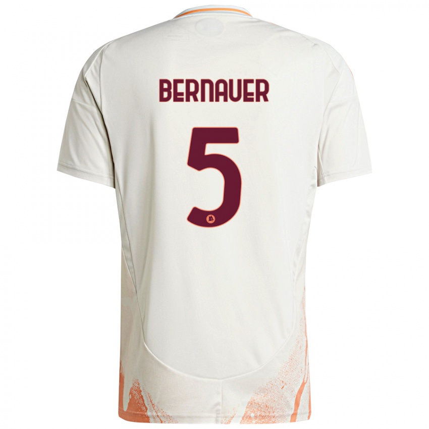 Kinderen Vanessa Bernauer #5 Crème Wit Oranje Uitshirt Uittenue 2024/25 T-Shirt België