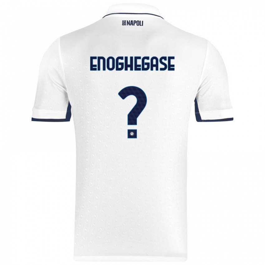 Kinderen Favour Enoghegase #0 Wit Koningsblauw Uitshirt Uittenue 2024/25 T-Shirt België