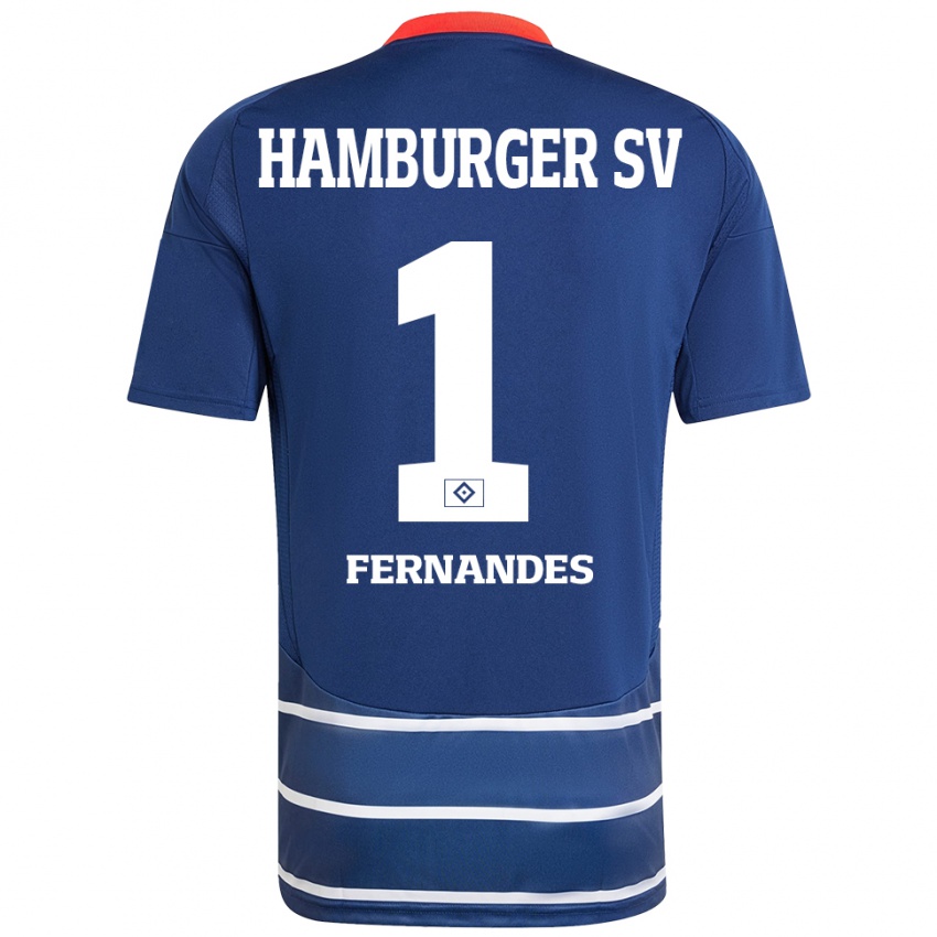 Kinderen Daniel Heuer Fernandes #1 Donkerblauw Uitshirt Uittenue 2024/25 T-Shirt België