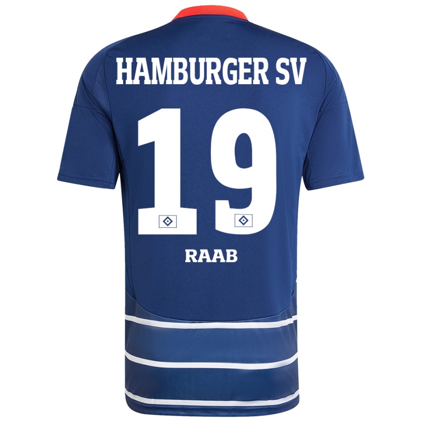 Kinder Matheo Raab #19 Dunkelblau Auswärtstrikot Trikot 2024/25 T-Shirt Belgien