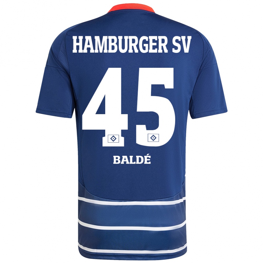 Kinderen Fabio Baldé #45 Donkerblauw Uitshirt Uittenue 2024/25 T-Shirt België