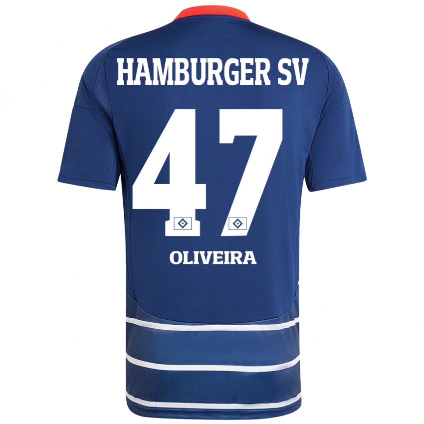 Kinderen Nicolas Oliveira #47 Donkerblauw Uitshirt Uittenue 2024/25 T-Shirt België