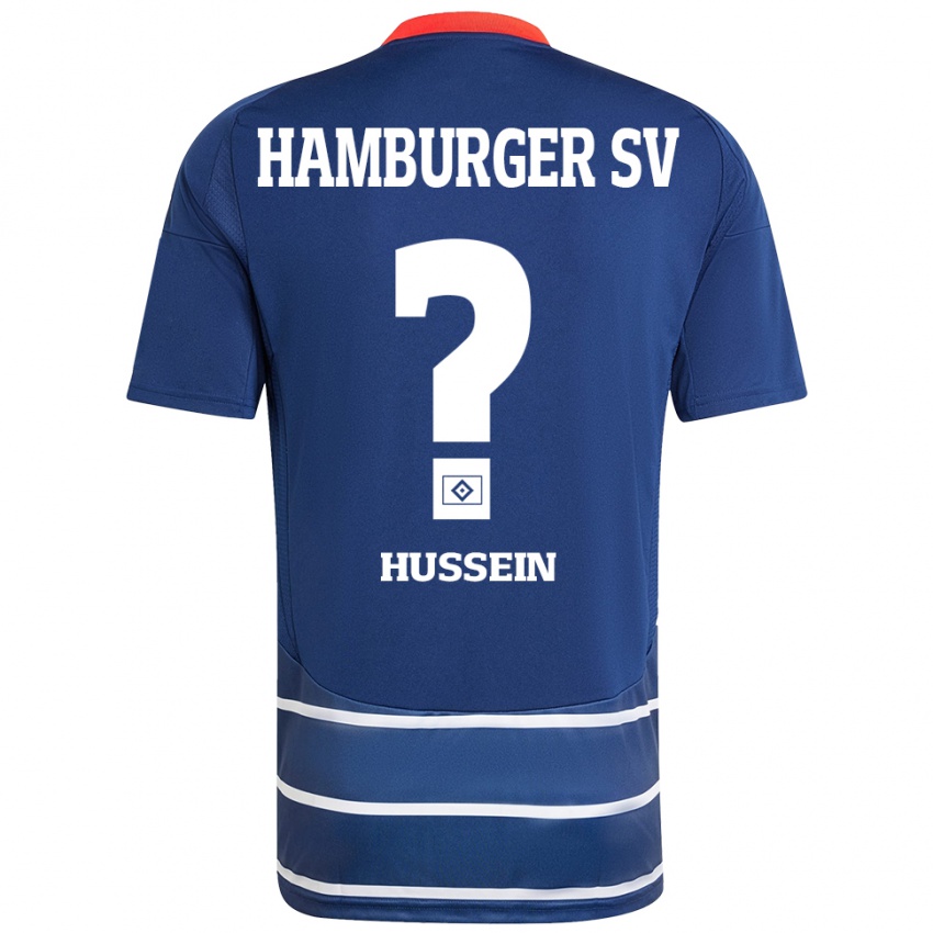 Enfant Maillot Schadi Hussein #0 Bleu Foncé Tenues Extérieur 2024/25 T-Shirt Belgique