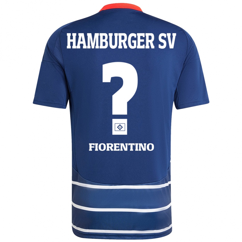 Enfant Maillot Gianluca Fiorentino #0 Bleu Foncé Tenues Extérieur 2024/25 T-Shirt Belgique