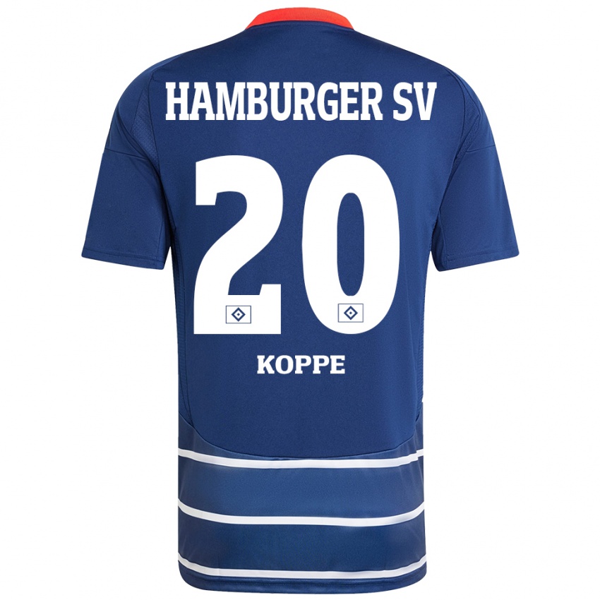 Enfant Maillot Katharina Köppe #20 Bleu Foncé Tenues Extérieur 2024/25 T-Shirt Belgique