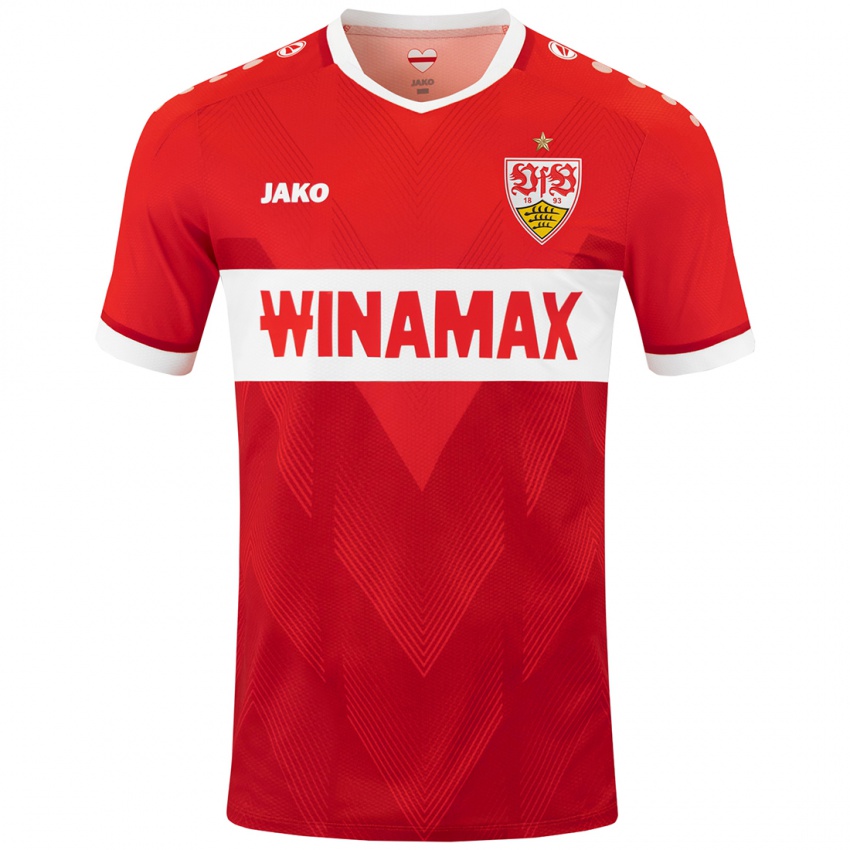 Kinderen Dan-Axel Zagadou #23 Rood Wit Uitshirt Uittenue 2024/25 T-Shirt België