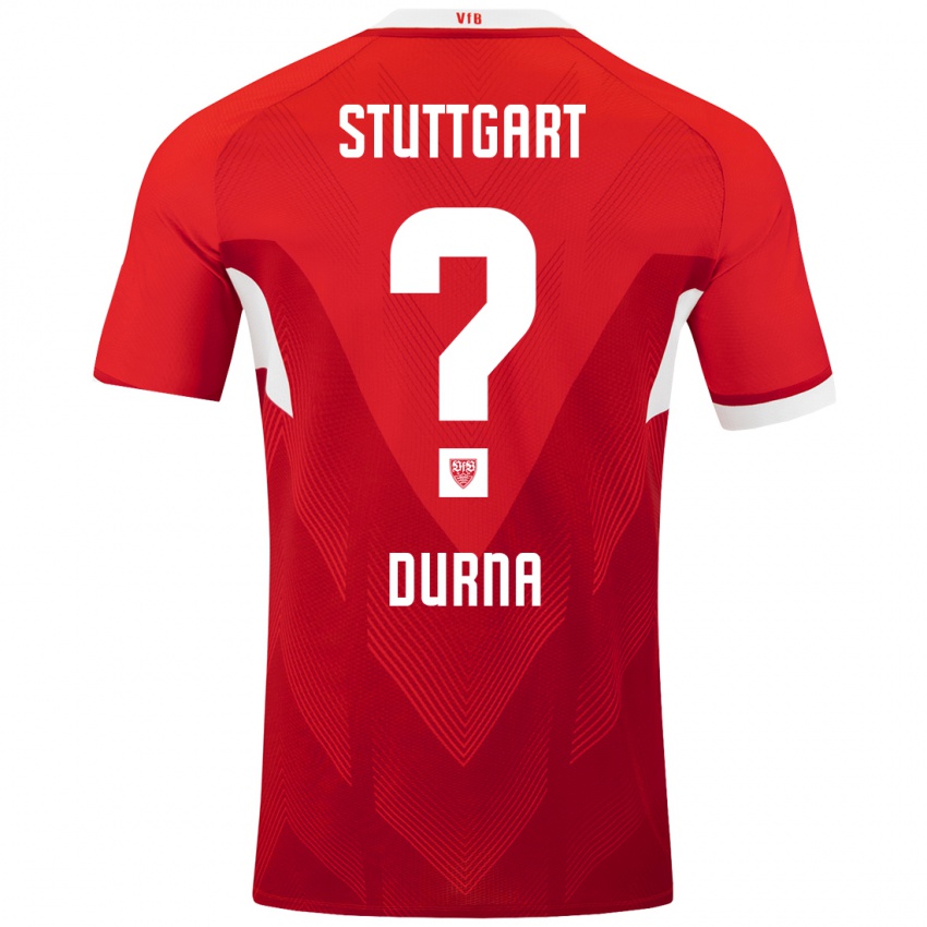 Enfant Maillot Tuncay Durna #0 Blanc Rouge Tenues Extérieur 2024/25 T-Shirt Belgique