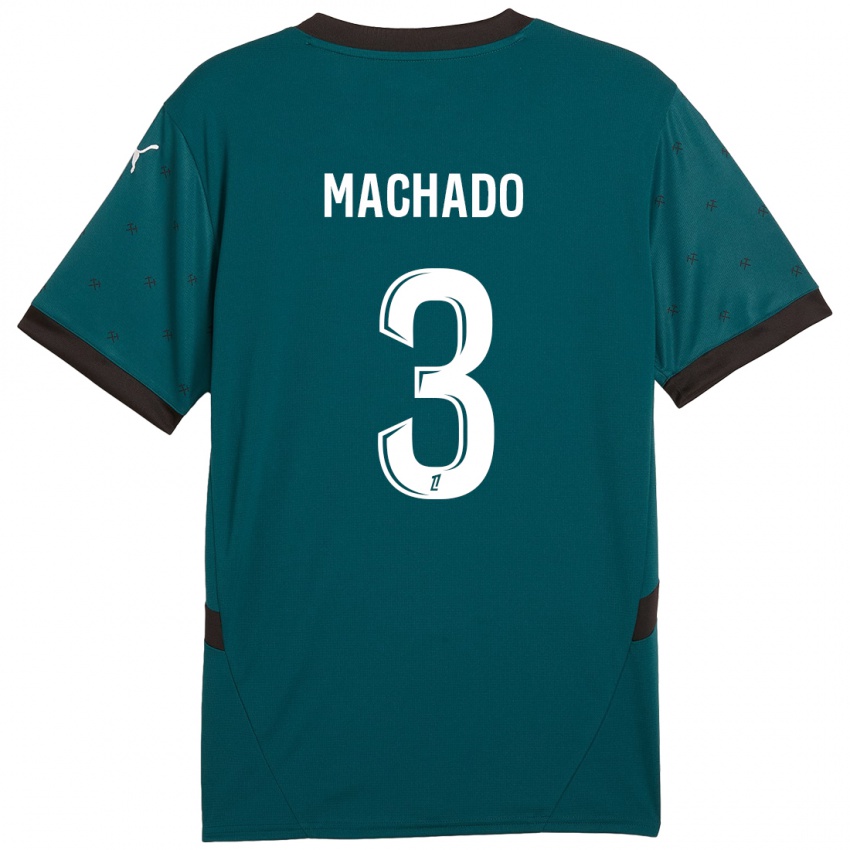 Enfant Maillot Deiver Machado #3 Vert Foncé Tenues Extérieur 2024/25 T-Shirt Belgique