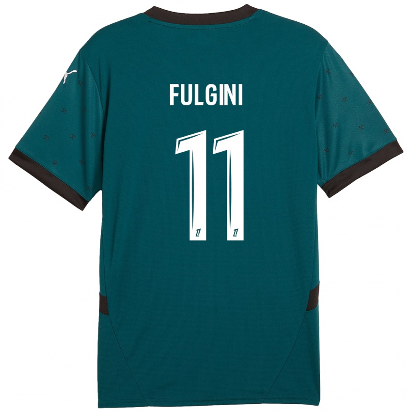 Kinderen Angelo Fulgini #11 Donkergroen Uitshirt Uittenue 2024/25 T-Shirt België