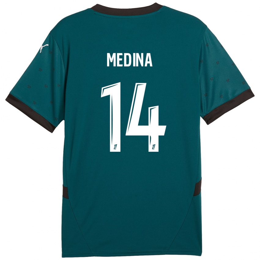 Kinderen Facundo Medina #14 Donkergroen Uitshirt Uittenue 2024/25 T-Shirt België