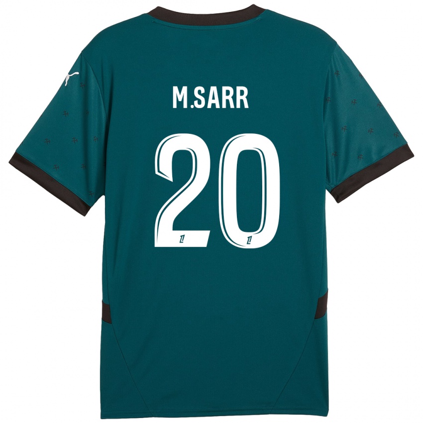 Enfant Maillot Malang Sarr #20 Vert Foncé Tenues Extérieur 2024/25 T-Shirt Belgique