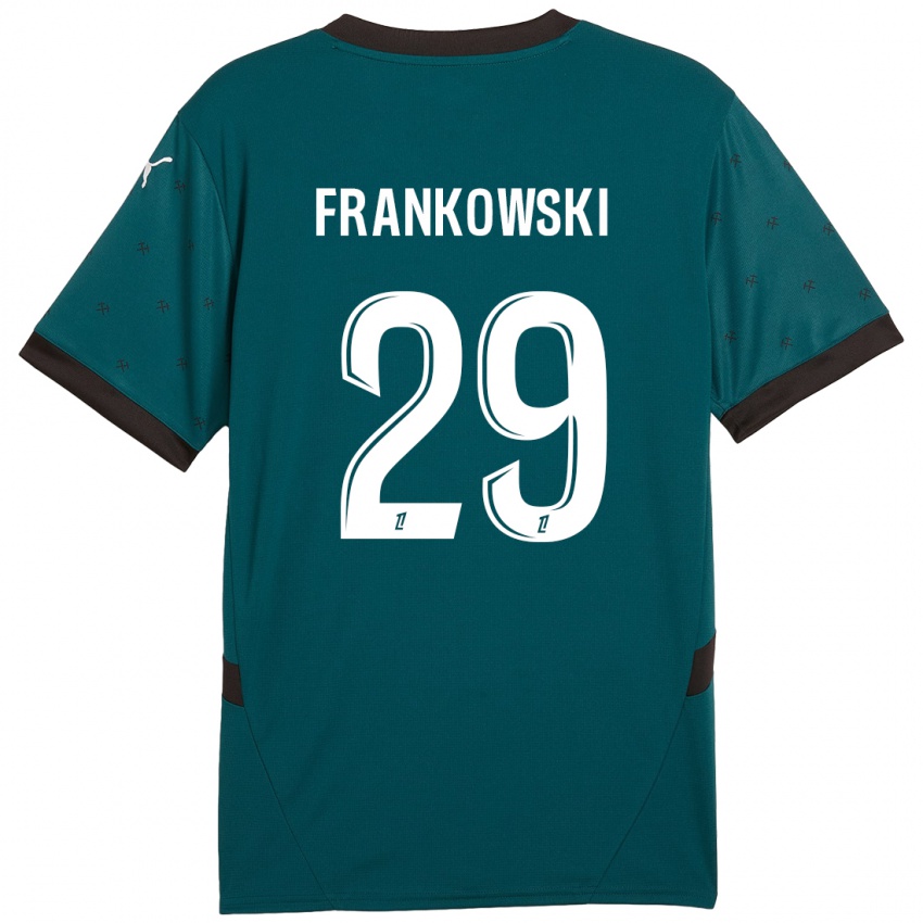 Enfant Maillot Przemyslaw Frankowski #29 Vert Foncé Tenues Extérieur 2024/25 T-Shirt Belgique