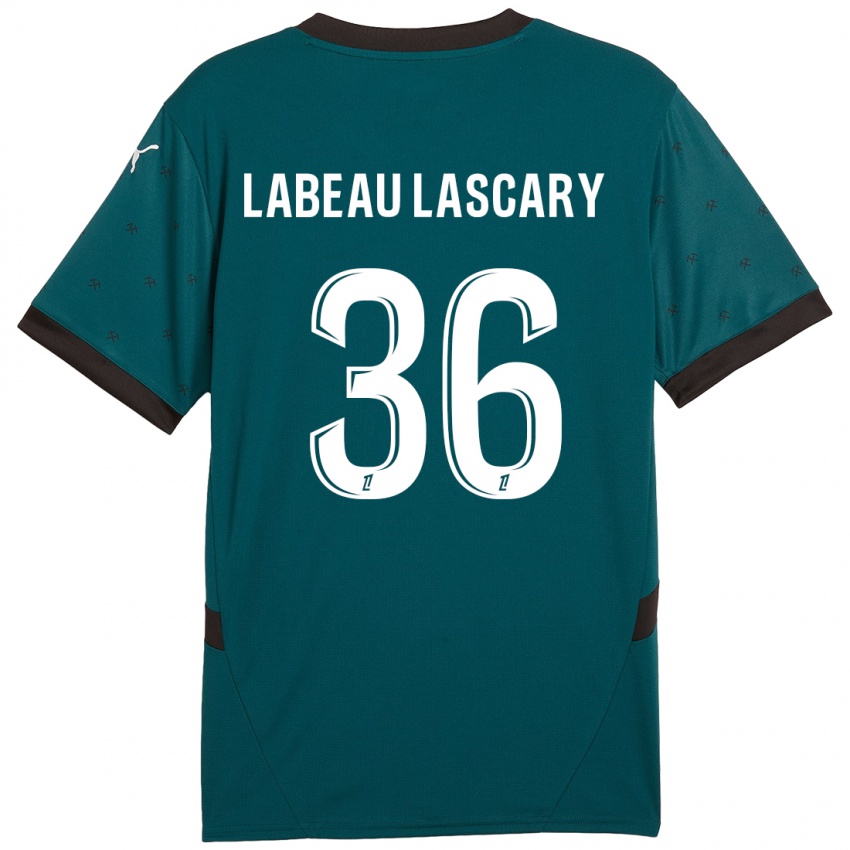 Enfant Maillot Rémy Labeau Lascary #36 Vert Foncé Tenues Extérieur 2024/25 T-Shirt Belgique