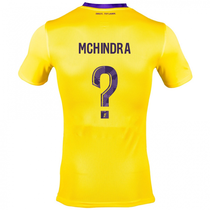 Kinder Naime Said Mchindra #0 Gelb Lila Auswärtstrikot Trikot 2024/25 T-Shirt Belgien