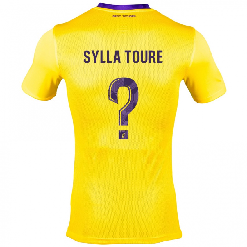 Kinderen Ismael Sylla Touré #0 Geel Paars Uitshirt Uittenue 2024/25 T-Shirt België