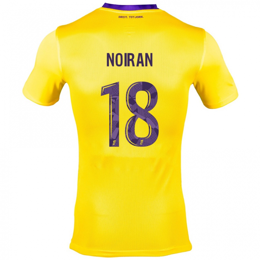 Kinderen Clara Noiran #18 Geel Paars Uitshirt Uittenue 2024/25 T-Shirt België