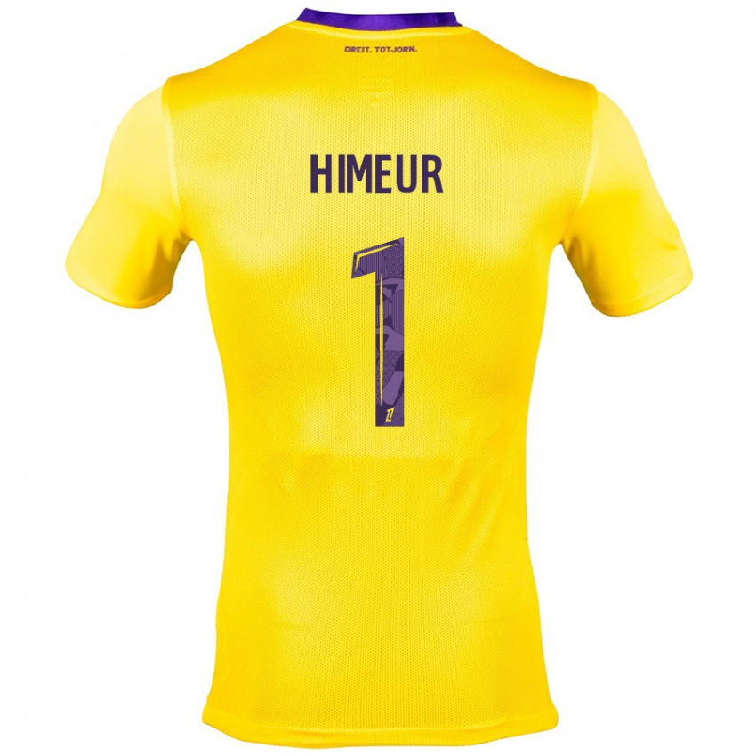 Kinderen Thomas Himeur #1 Geel Paars Uitshirt Uittenue 2024/25 T-Shirt België