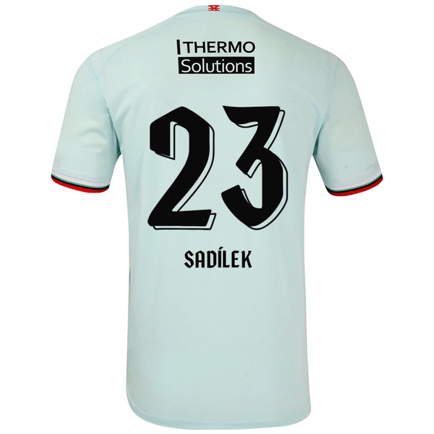 Kinderen Michal Sadilek #23 Lichtgroen Uitshirt Uittenue 2024/25 T-Shirt België