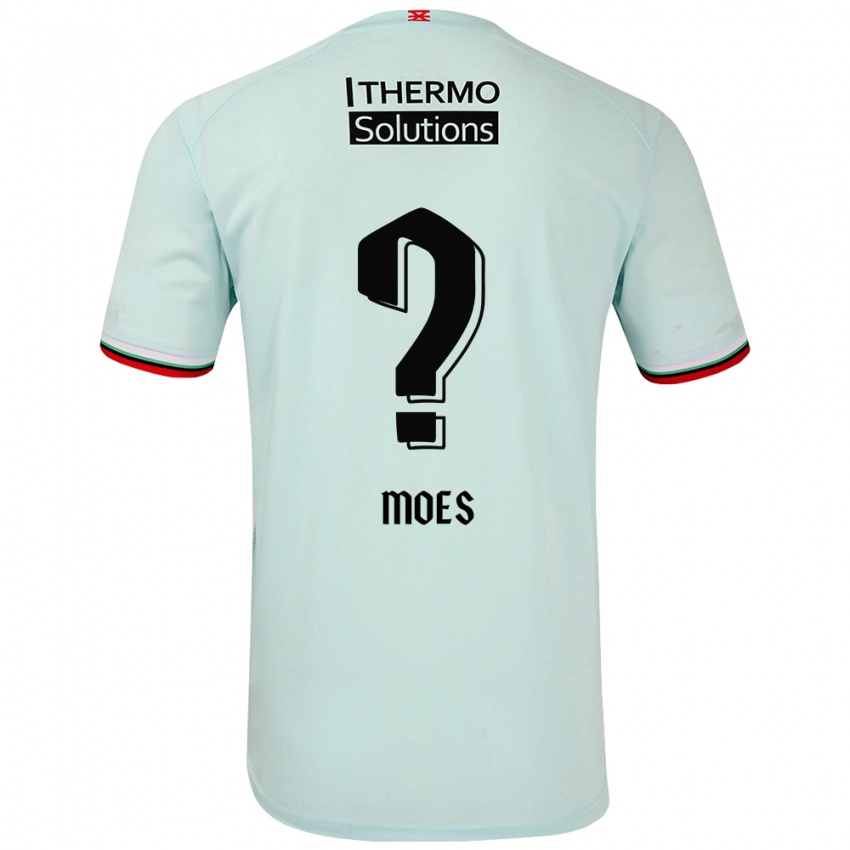 Kinderen Lucas Moes #0 Lichtgroen Uitshirt Uittenue 2024/25 T-Shirt België