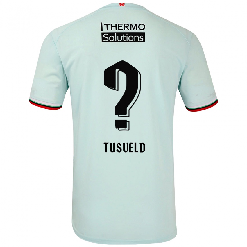 Kinderen Tijn Tusveld #0 Lichtgroen Uitshirt Uittenue 2024/25 T-Shirt België