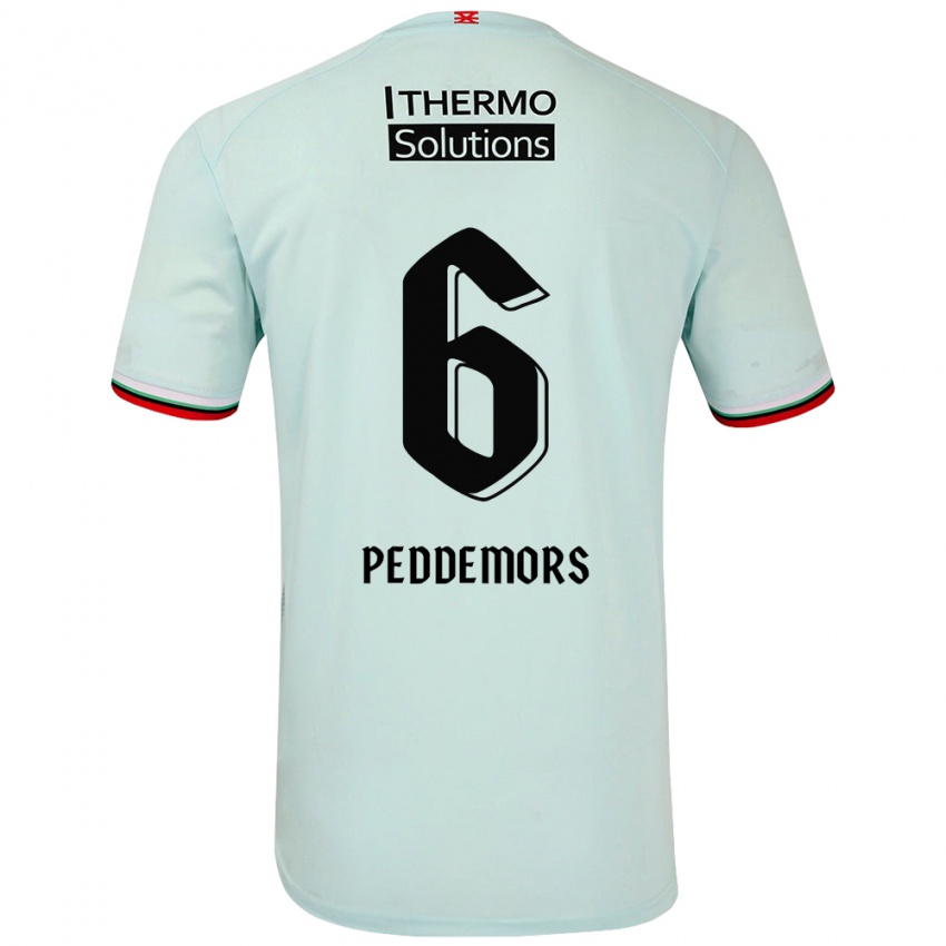 Kinderen Ella Peddemors #6 Lichtgroen Uitshirt Uittenue 2024/25 T-Shirt België