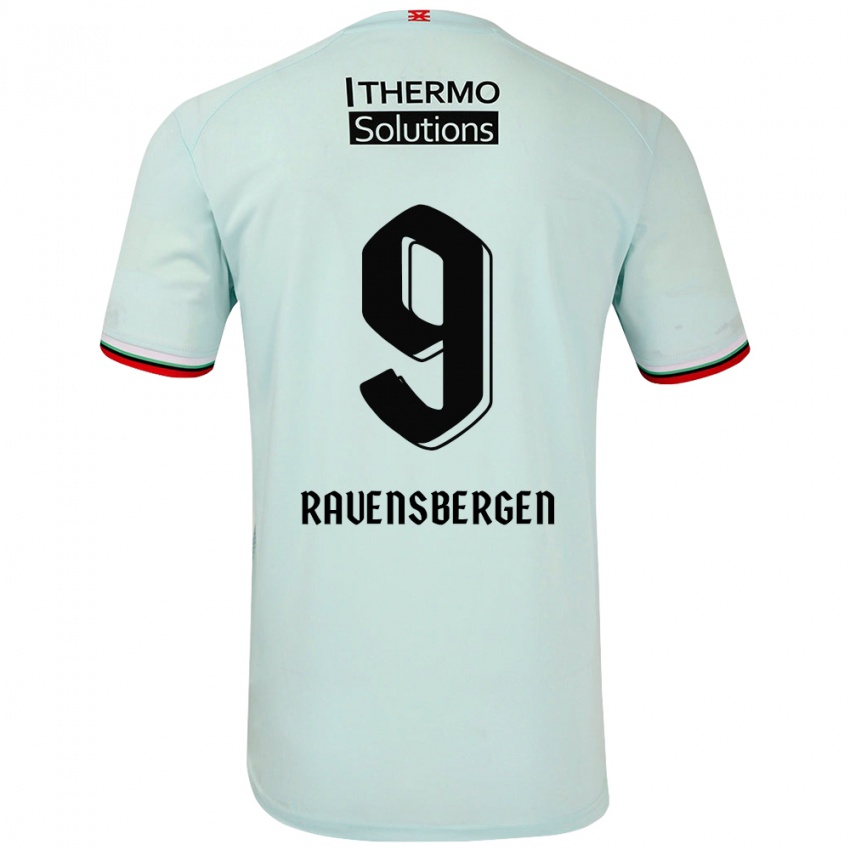 Kinderen Jaimy Ravensbergen #9 Lichtgroen Uitshirt Uittenue 2024/25 T-Shirt België