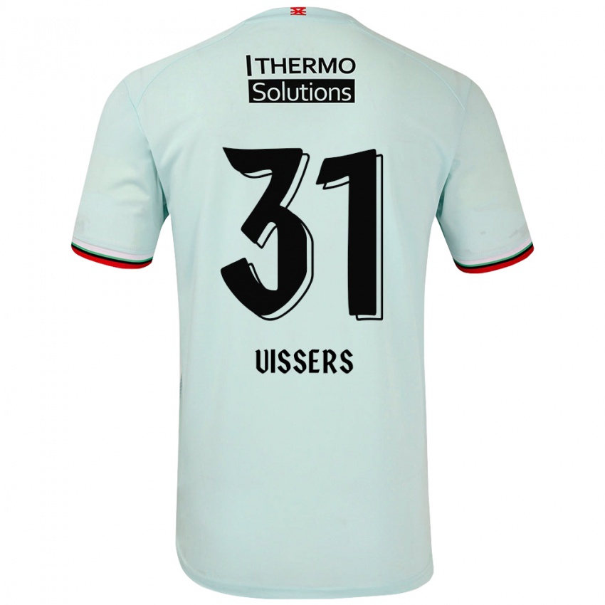 Kinderen Kiki Vissers #31 Lichtgroen Uitshirt Uittenue 2024/25 T-Shirt België