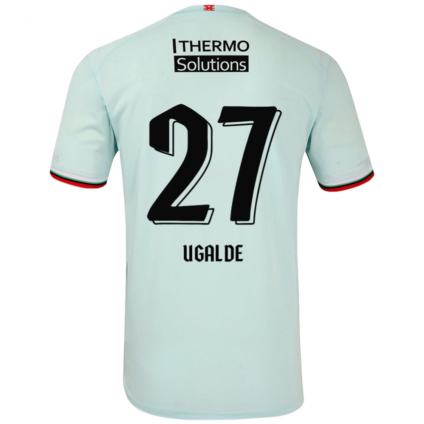 Kinderen Manfred Ugalde #27 Lichtgroen Uitshirt Uittenue 2024/25 T-Shirt België