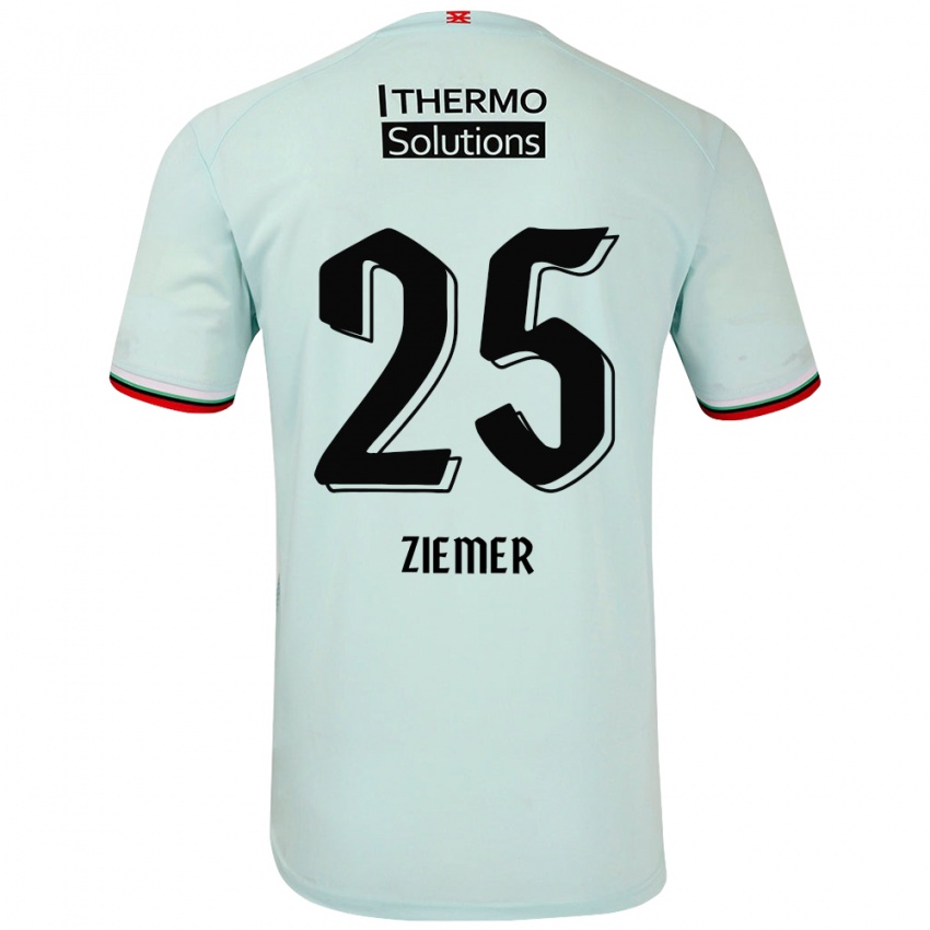 Kinderen Taylor Ziemer #25 Lichtgroen Uitshirt Uittenue 2024/25 T-Shirt België