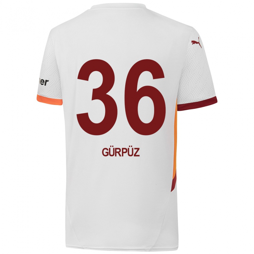 Kinderen Gökdeniz Gürpüz #36 Wit Geel Rood Uitshirt Uittenue 2024/25 T-Shirt België