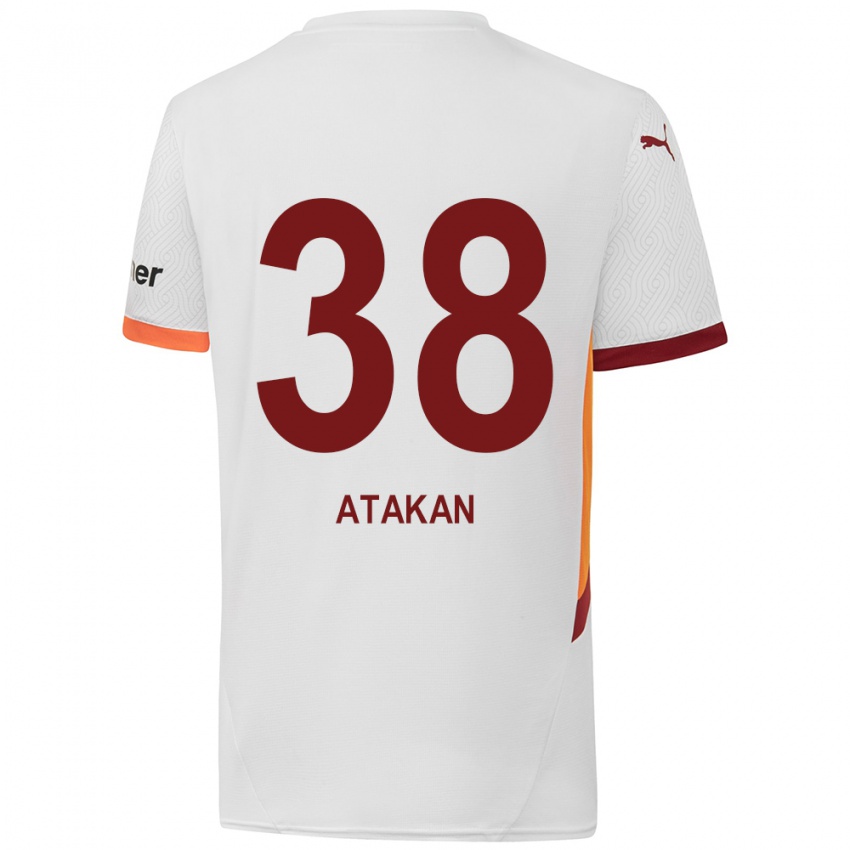 Kinder Atakan Ordu #38 Weiß Gelb Rot Auswärtstrikot Trikot 2024/25 T-Shirt Belgien